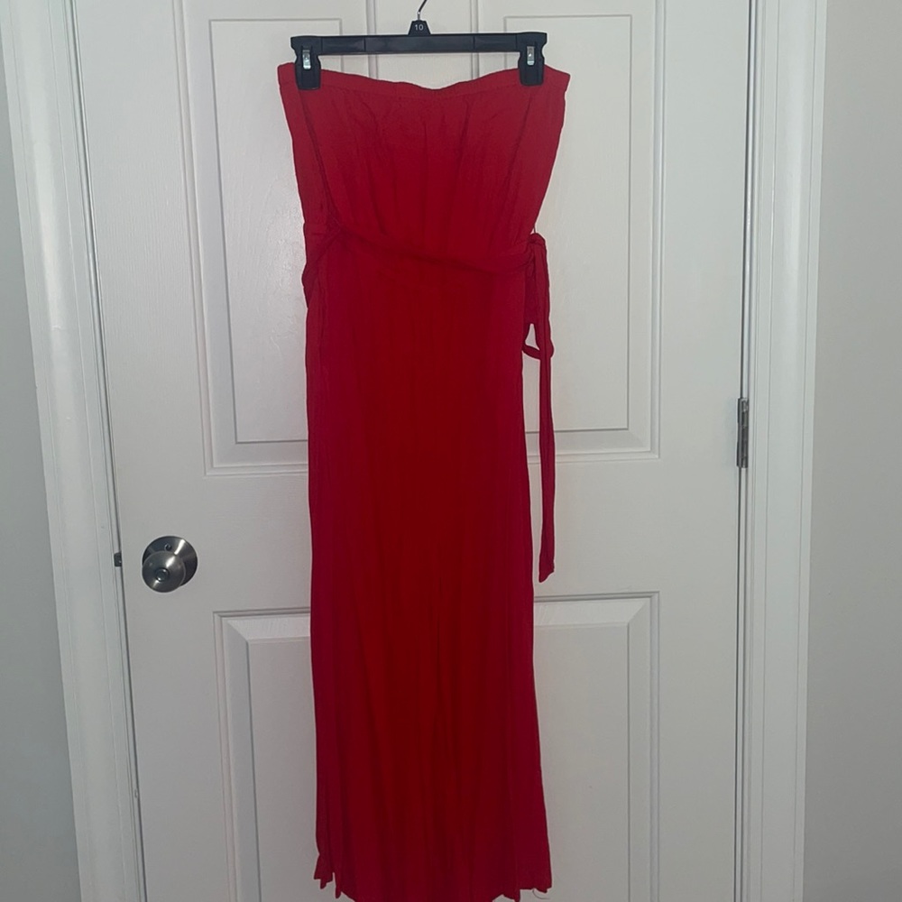LuLus Red Jumpsuit
